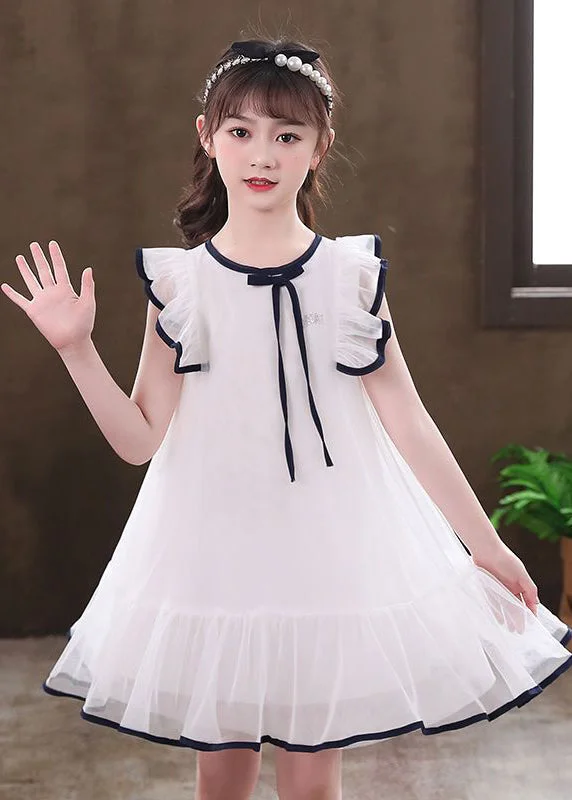 Major Savings pleated maxi dressBeautiful White Puff Sleeve Tulle Baby Girls Dress Summer