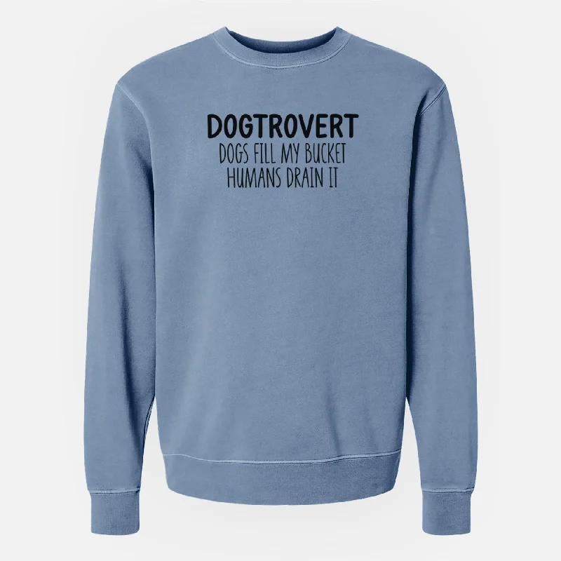 Members Only retro sports hoodieDogtrovert - Dogs Fill My Bucket Humans Drain It - Unisex Pigment Dyed Crew Sweatshirt Members Only retro sports hoodieDogtrovert - Dogs Fill My Bucket Humans Drain It - Unisex Pigment Dyed Crew Sweatshirt