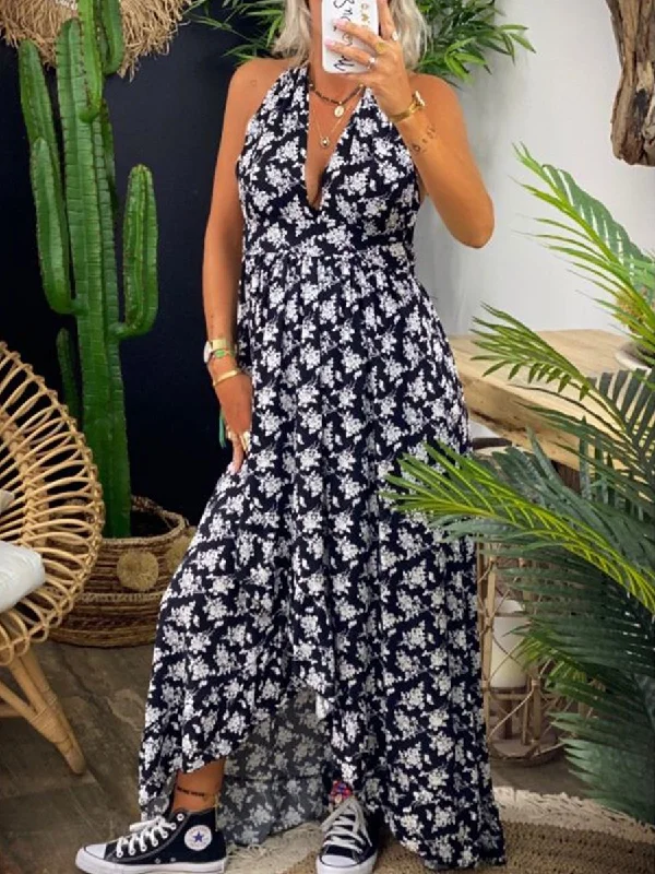 Great Deals chic slip dressPlus Size Floral Band Loose Women's Dress