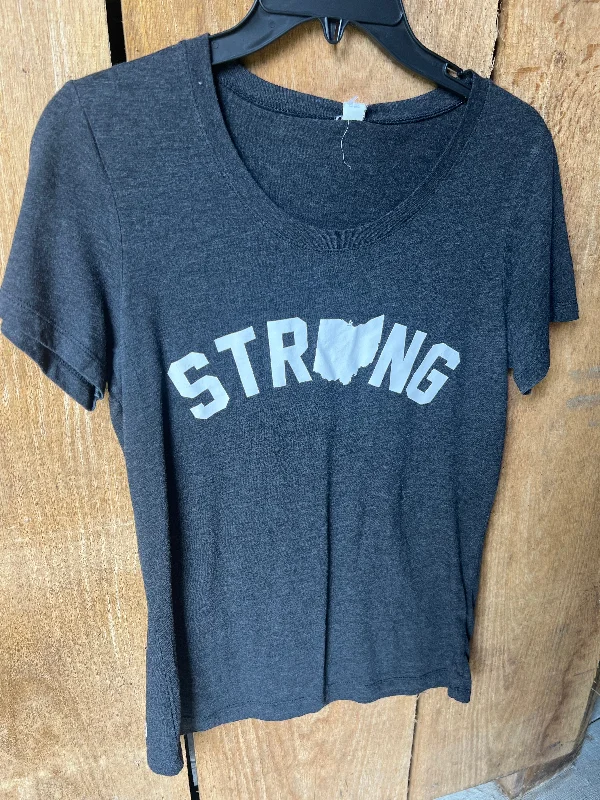 Deal of the Week urban workout sweatshirtOhio Strong Grey Short Sleeve shirt Womens Size Large