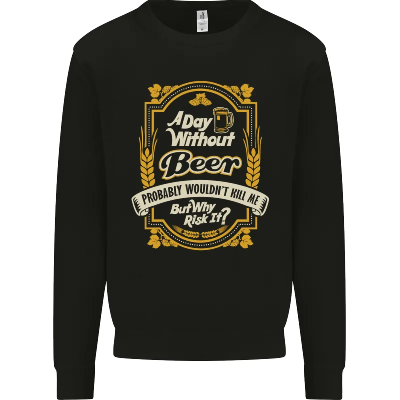 Discount Mania streetwear gym sweatshirtA Day Without Beer? Funny Alcohol Mens Sweatshirt Jumper Discount Mania streetwear gym sweatshirtA Day Without Beer? Funny Alcohol Mens Sweatshirt Jumper