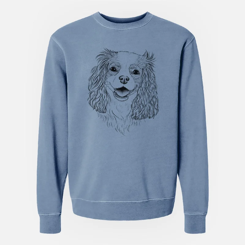 Price Drop soft athletic sweatshirtBare Halley Comet the Cavalier King Charles Spaniel - Unisex Pigment Dyed Crew Sweatshirt Price Drop soft athletic sweatshirtBare Halley Comet the Cavalier King Charles Spaniel - Unisex Pigment Dyed Crew Sweatshirt