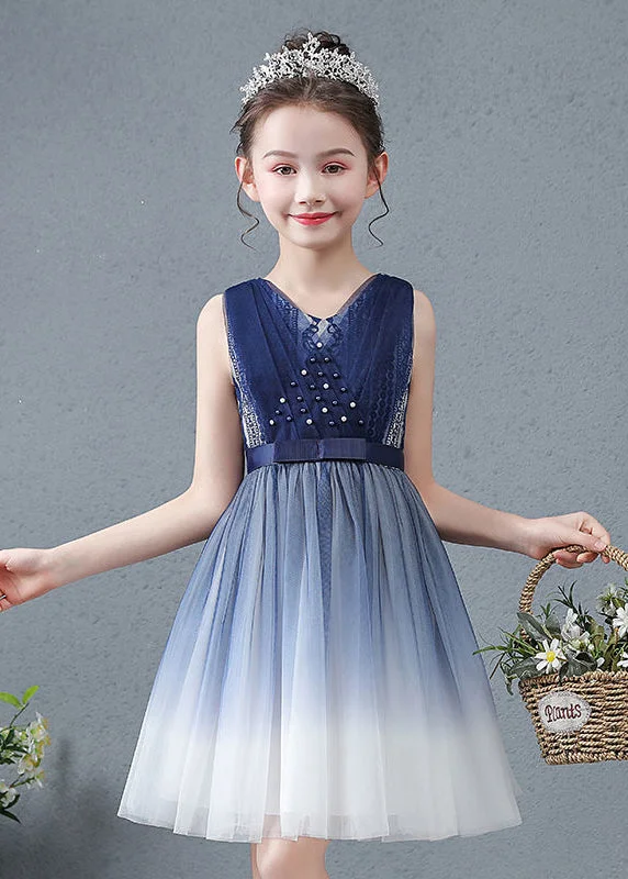 New Markdowns winter dressCute Navy V Neck Nail Bead Gradient Color Tulle Baby Girls Maxi Dress Summer New Markdowns winter dressCute Navy V Neck Nail Bead Gradient Color Tulle Baby Girls Maxi Dress Summer