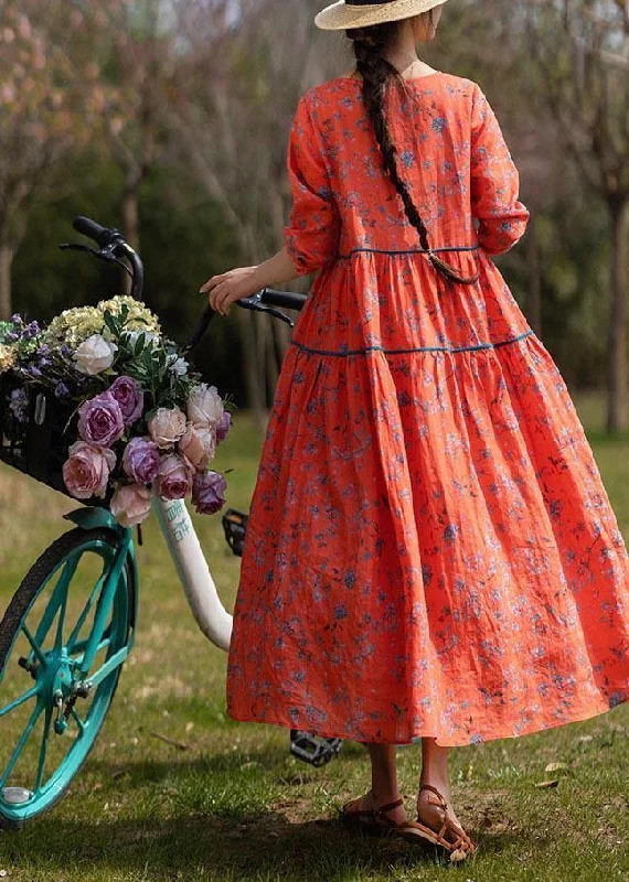 Referral Discount fitted bodycon dressClassy Orange Print Linen O-Neck Long sleeve Summer Dress Referral Discount fitted bodycon dressClassy Orange Print Linen O-Neck Long sleeve Summer Dress