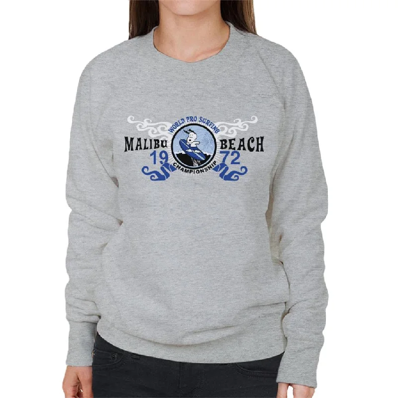 Closeout Sale vibrant athletic hoodiePeanuts Snoopy World Pro Surfing 1972 Women's Sweatshirt Closeout Sale vibrant athletic hoodiePeanuts Snoopy World Pro Surfing 1972 Women's Sweatshirt
