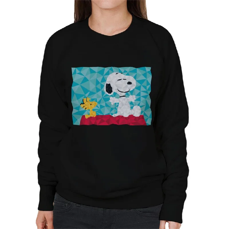 Take Advantage luxury fitness sweatshirtPeanuts Snoopy Woodstock Sitting On Kennel Geometric Women's Sweatshirt Take Advantage luxury fitness sweatshirtPeanuts Snoopy Woodstock Sitting On Kennel Geometric Women's Sweatshirt