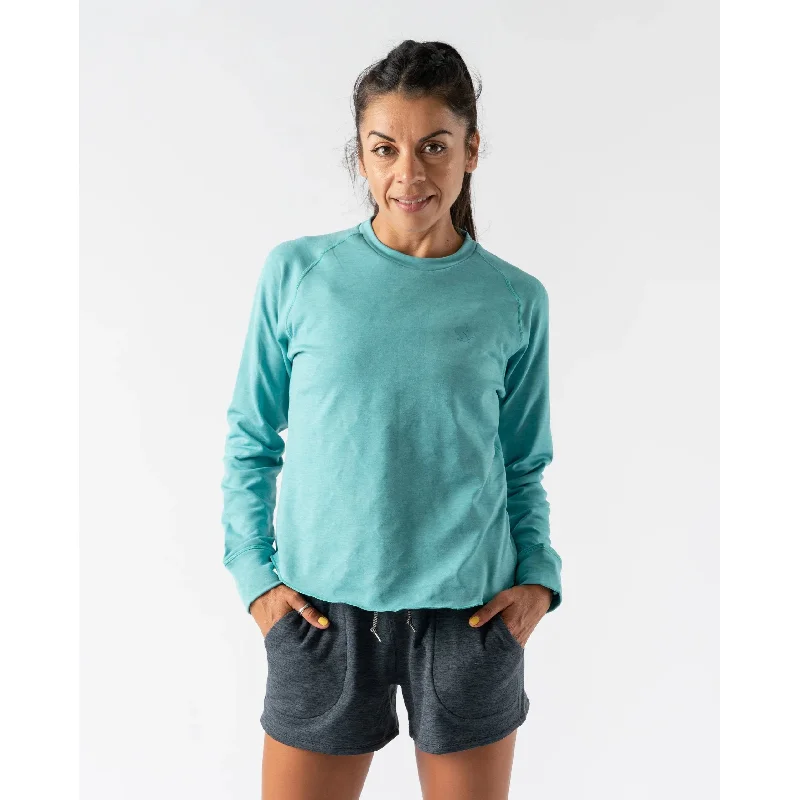 Bonus Savings warm workout hoodierabbit Women's SisterCREW Crop Sweatshirt