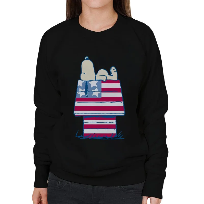 Exclusive Deal activewear hoodiePeanuts Snoopy Patriotic Kennel Women's Sweatshirt