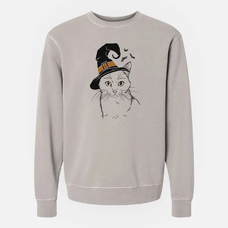 Blowout Sale fashion sportswear hoodieWitch Maverick the Cat - Unisex Pigment Dyed Crew Sweatshirt Blowout Sale fashion sportswear hoodieWitch Maverick the Cat - Unisex Pigment Dyed Crew Sweatshirt