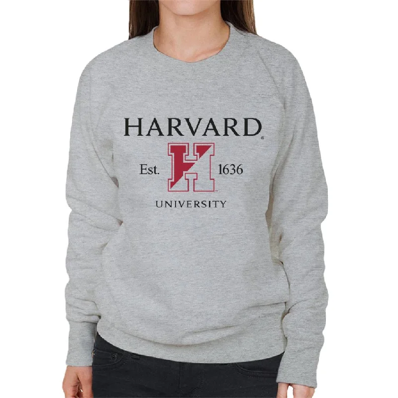 Markdowns urban activewear hoodieHarvard University Two Tone Logo Est 1636 Women's Sweatshirt Markdowns urban activewear hoodieHarvard University Two Tone Logo Est 1636 Women's Sweatshirt