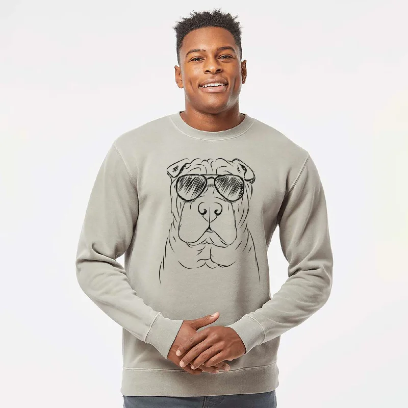Unbeatable Prices sleek workout sweatshirtAviator Sharpy the Shar Pei - Unisex Pigment Dyed Crew Sweatshirt Unbeatable Prices sleek workout sweatshirtAviator Sharpy the Shar Pei - Unisex Pigment Dyed Crew Sweatshirt