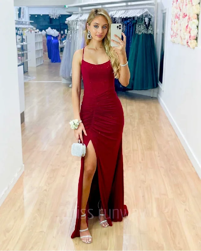 Bargain Bin comfy dressSharni Glitter Gown - Red