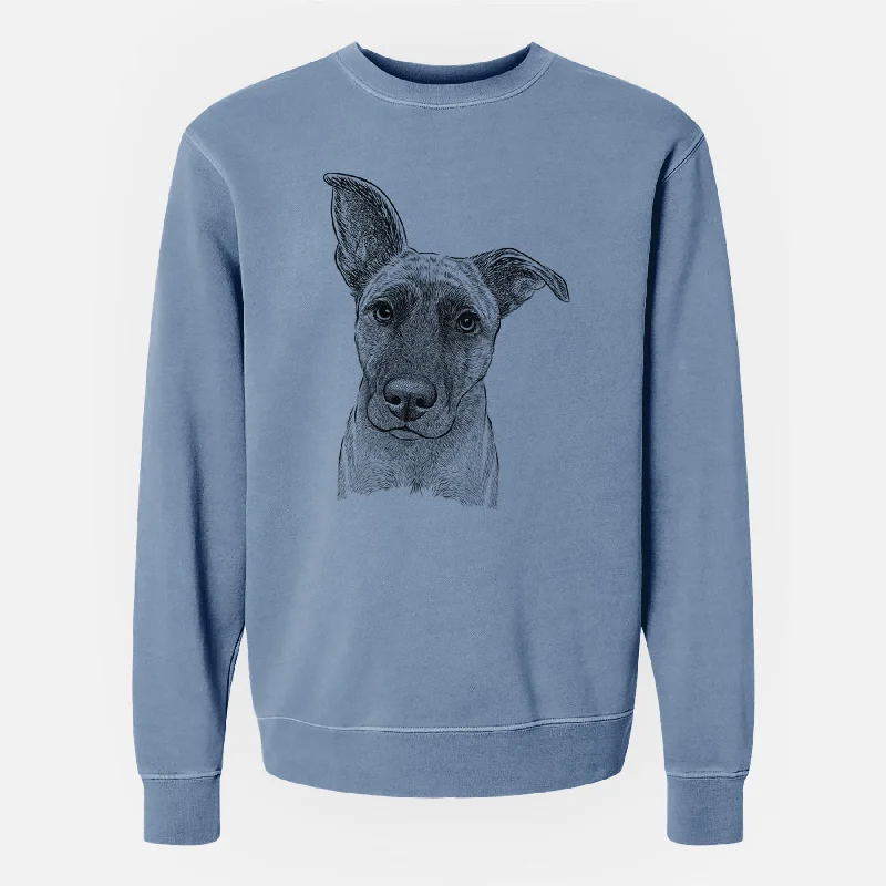 TIME-Limited Offer casual workout hoodieBare Zoey the Mixed Breed - Unisex Pigment Dyed Crew Sweatshirt TIME-Limited Offer casual workout hoodieBare Zoey the Mixed Breed - Unisex Pigment Dyed Crew Sweatshirt