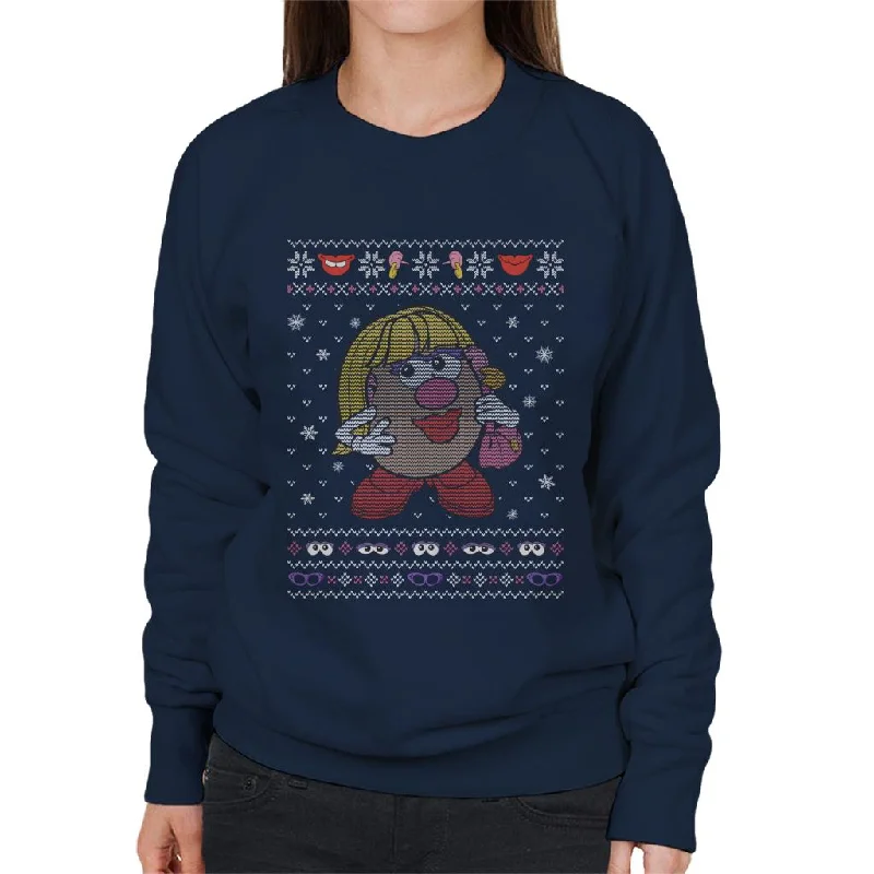 Year-End Sale chic active hoodieMr Potato Head Christmas Mrs Potato Head Women's Sweatshirt Year-End Sale chic active hoodieMr Potato Head Christmas Mrs Potato Head Women's Sweatshirt