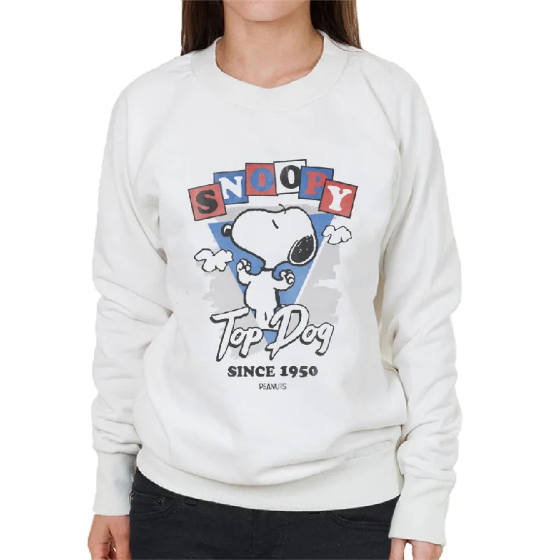 Price Fest pullover workout hoodiePeanuts Snoopy Top Dog Since 1950 Women's Sweatshirt