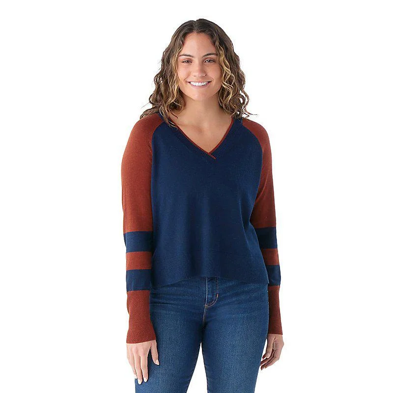 Stock Clearance casual workout hoodieSmartwool Women's Edgewood V-Neck Sweater