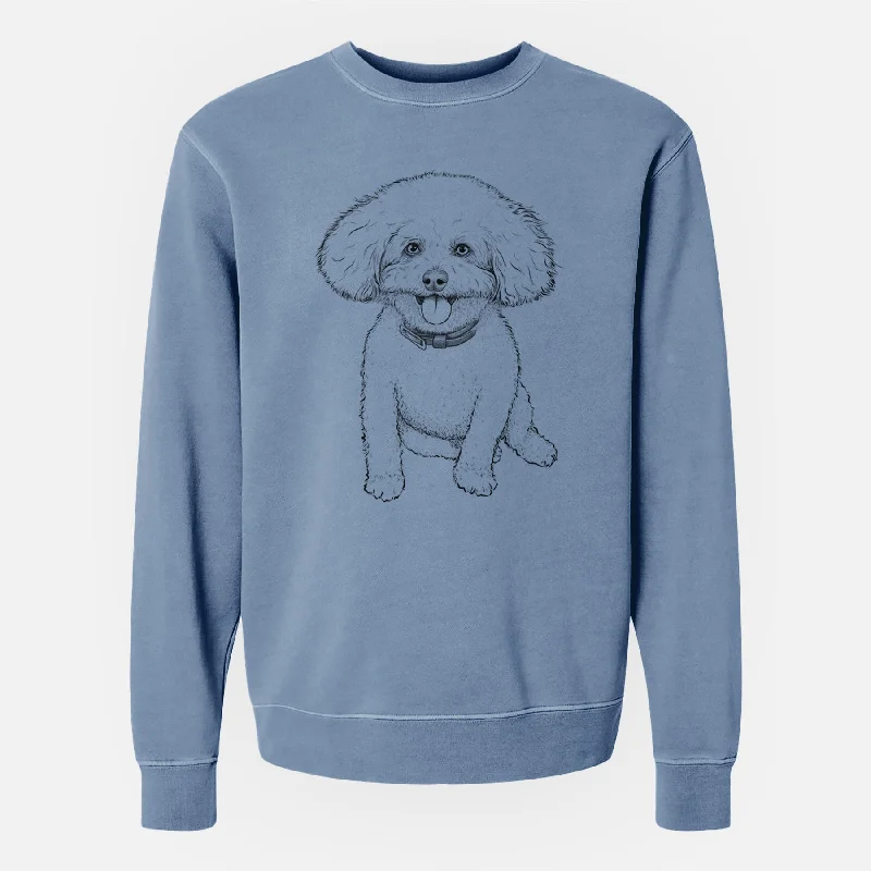 Best Deals slim fit workout hoodieBare Peyton the Bichon Frise - Unisex Pigment Dyed Crew Sweatshirt Best Deals slim fit workout hoodieBare Peyton the Bichon Frise - Unisex Pigment Dyed Crew Sweatshirt