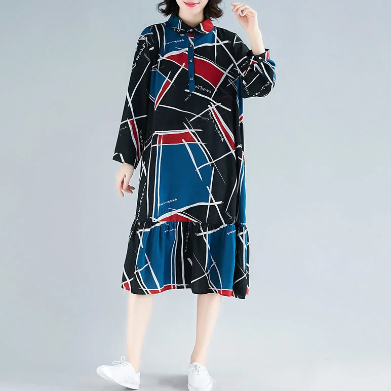Quick Sale comfy maxi dressLoose print chiffon clothes For Women Sweets Wardrobes ruffles chiffon lapel collar Dress Quick Sale comfy maxi dressLoose print chiffon clothes For Women Sweets Wardrobes ruffles chiffon lapel collar Dress