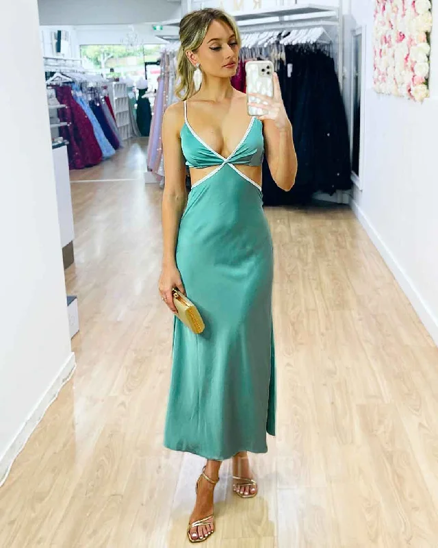 Big Discounts statement dressBillie Satin Midi Dress - Sage