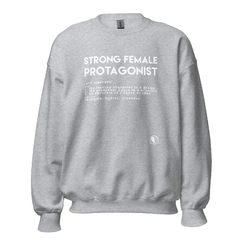 Members Only cozy workout hoodieStrong Female Protagonist - Printed Staple Unisex Crewneck Sweatshirt Members Only cozy workout hoodieStrong Female Protagonist - Printed Staple Unisex Crewneck Sweatshirt