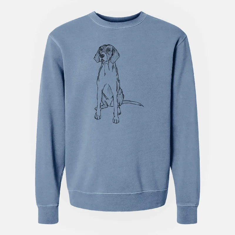Closeout minimalist gym sweatshirtDoodled Rox the American Foxhound - Unisex Pigment Dyed Crew Sweatshirt Closeout minimalist gym sweatshirtDoodled Rox the American Foxhound - Unisex Pigment Dyed Crew Sweatshirt