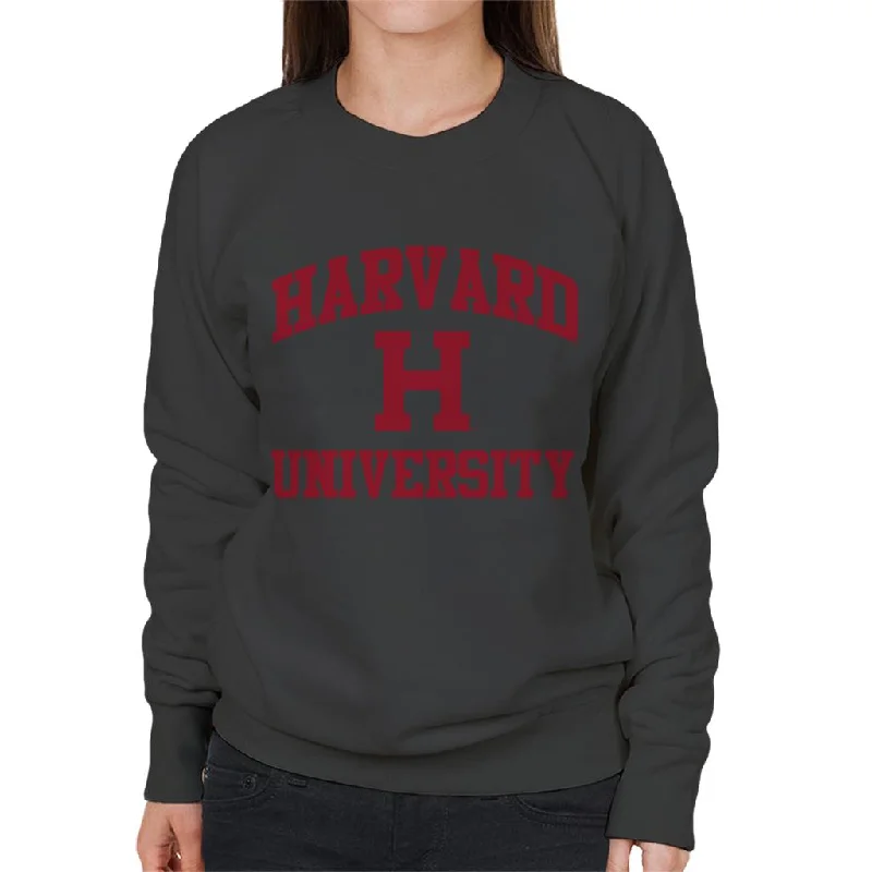 Savings Event workout style hoodieHarvard University Classic Text Logo Women's Sweatshirt