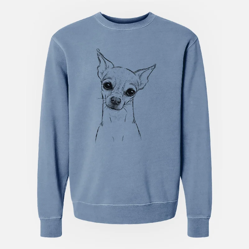 Limited Time fitness lifestyle hoodieBare Emee the Chihuahua - Unisex Pigment Dyed Crew Sweatshirt Limited Time fitness lifestyle hoodieBare Emee the Chihuahua - Unisex Pigment Dyed Crew Sweatshirt