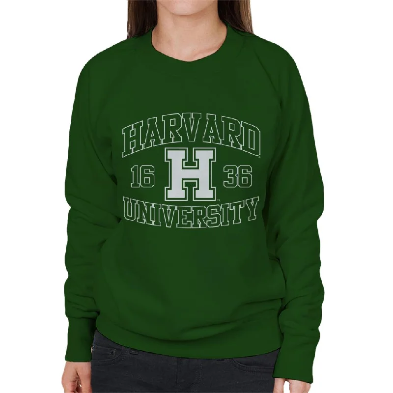 Best Bargains premium gym hoodieHarvard University 1636 Sports Text Logo Women's Sweatshirt Best Bargains premium gym hoodieHarvard University 1636 Sports Text Logo Women's Sweatshirt