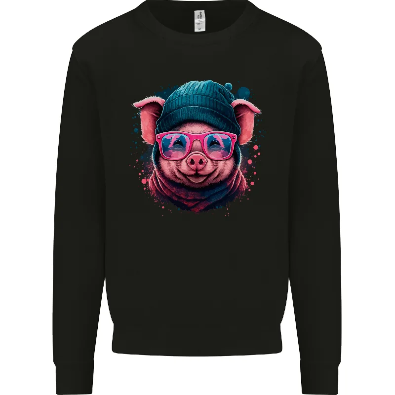 Mega Sale loose fit sports sweatshirtA Cool Pig Mens Sweatshirt Jumper