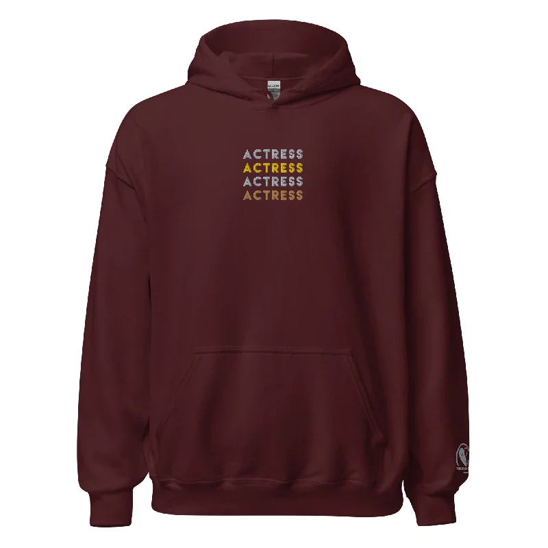 Price Break eco-friendly sports hoodieActress x 4-  Embroidered Staple Unisex Hoodie