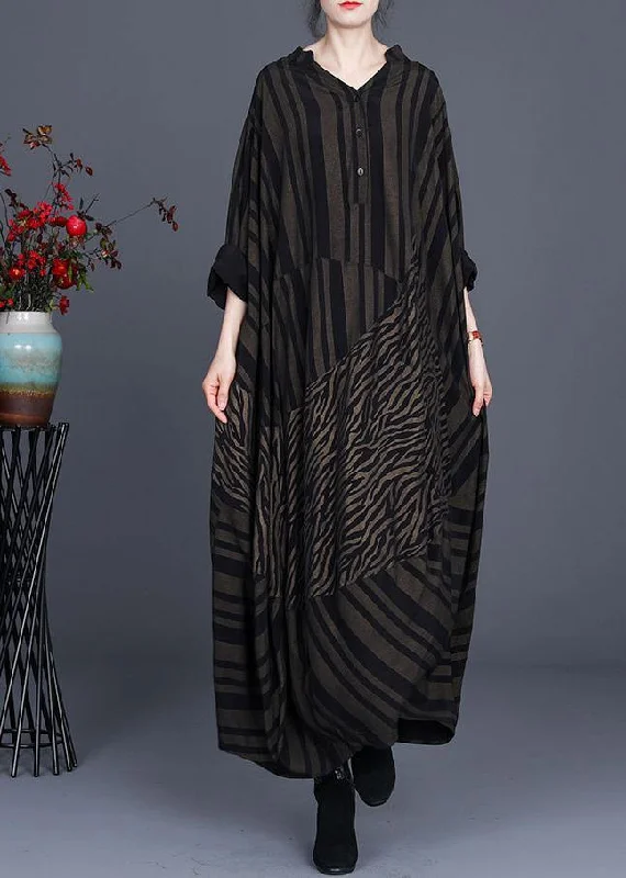 Big Discounts chic wrap dressNatural Leopard Baggy Dress Plus Size Caftan