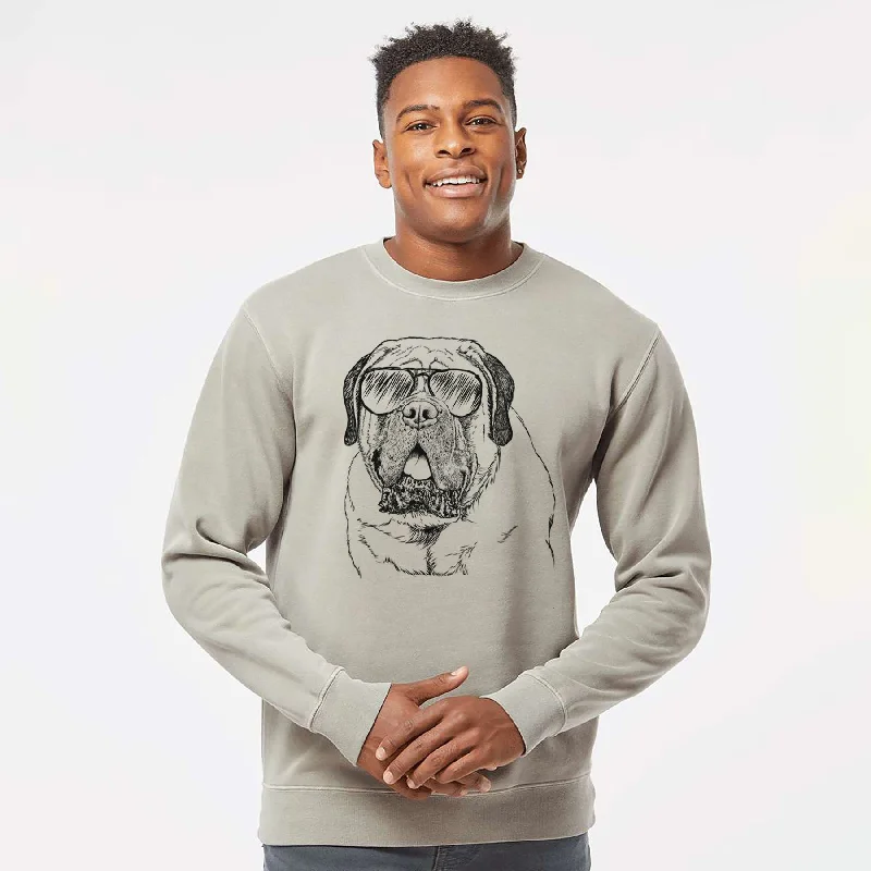 Discount Days luxury fitness sweatshirtAviator Jed the English Mastiff - Unisex Pigment Dyed Crew Sweatshirt Discount Days luxury fitness sweatshirtAviator Jed the English Mastiff - Unisex Pigment Dyed Crew Sweatshirt