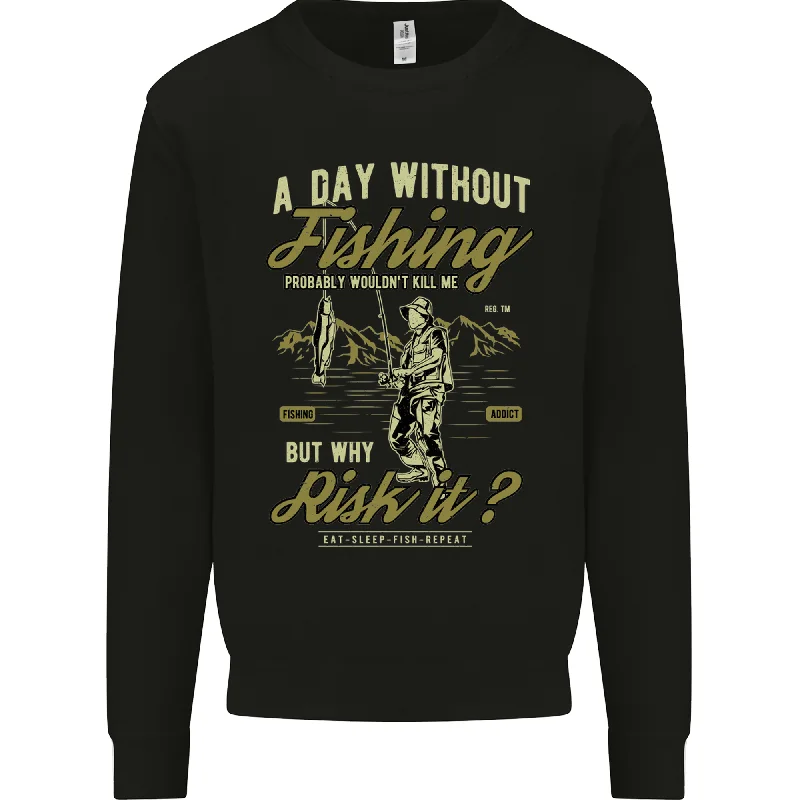 Big Discounts smooth fit athletic sweatshirtA Day Without Fishing Funny Fisherman Mens Sweatshirt Jumper Big Discounts smooth fit athletic sweatshirtA Day Without Fishing Funny Fisherman Mens Sweatshirt Jumper
