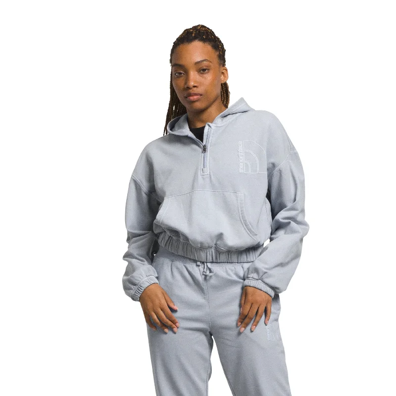 Huge Savings workout style hoodieThe North Face Women's Garment Dye Half Zip Hoodie