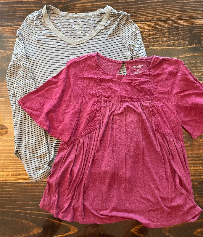 Best Deals vibrant athletic hoodieLot of 2- SO & Arizona Shirts Womens size Small