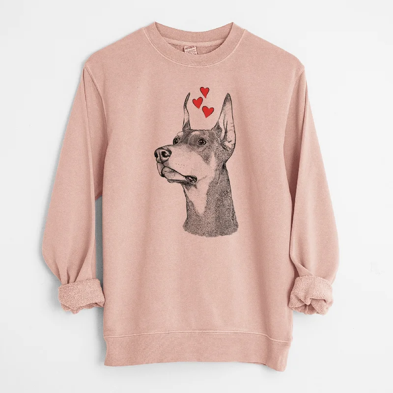 Early Access contemporary fitness sweatshirtValentine Cenza the Doberman Pinscher - Unisex Pigment Dyed Crew Sweatshirt Early Access contemporary fitness sweatshirtValentine Cenza the Doberman Pinscher - Unisex Pigment Dyed Crew Sweatshirt