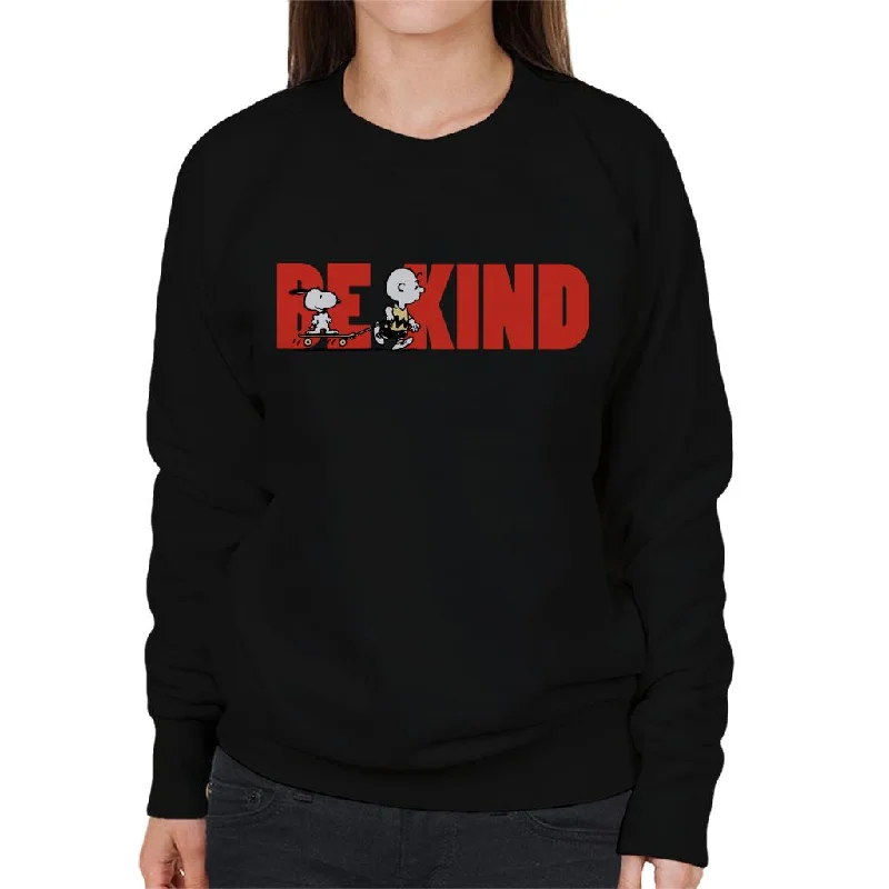 Today's Special high-end athletic hoodiePeanuts Snoopy Charlie Brown Skateboard Be Kind Women's Sweatshirt Today's Special high-end athletic hoodiePeanuts Snoopy Charlie Brown Skateboard Be Kind Women's Sweatshirt