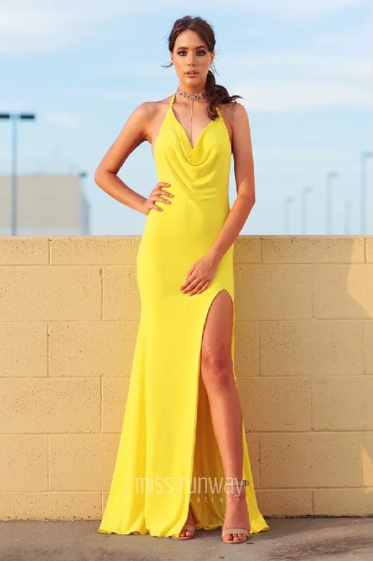 Sale Event fitted bodycon dressRoxy Gown - Yellow [SAMPLE]