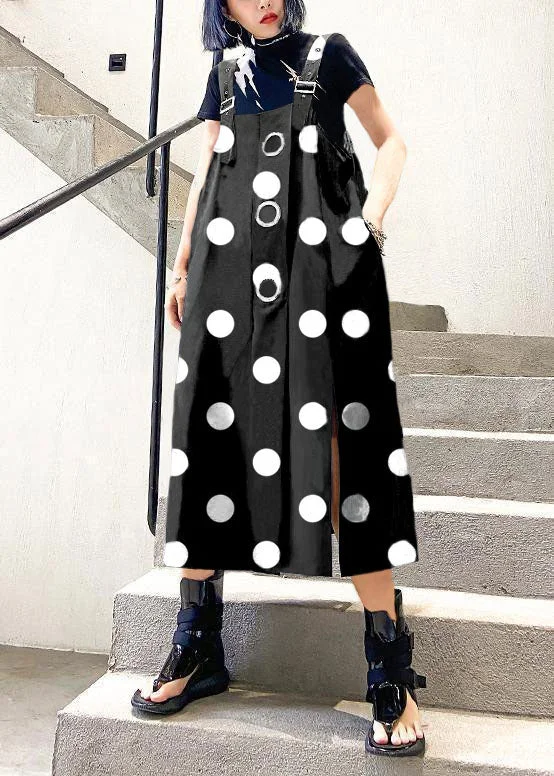 Take Advantage bodycon dressUnique Black polka dots cotton dresses asymmetric loose summer Dress Take Advantage bodycon dressUnique Black polka dots cotton dresses asymmetric loose summer Dress