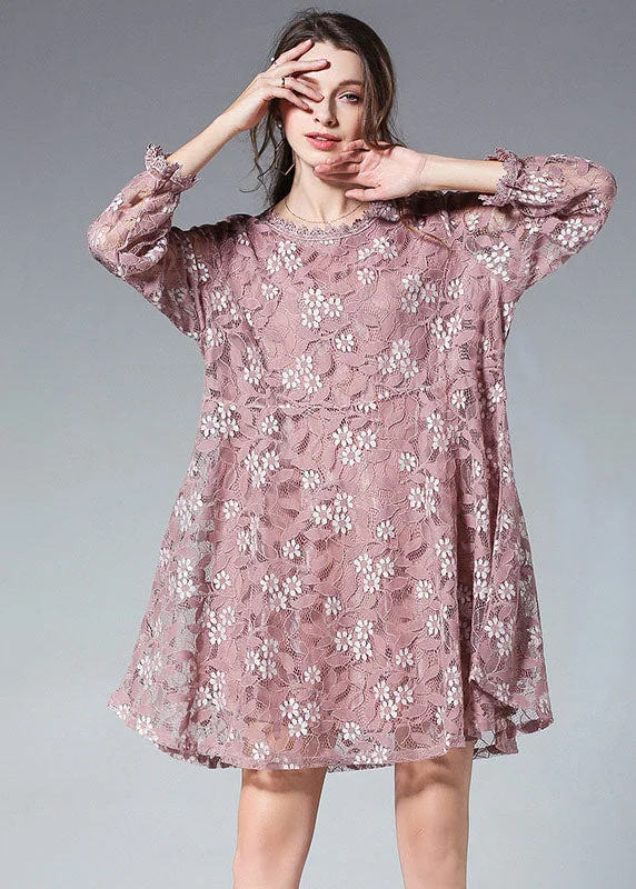 Great Deals vintage-inspired dressElegant  Fall Lace Dress Plus Size Clothing