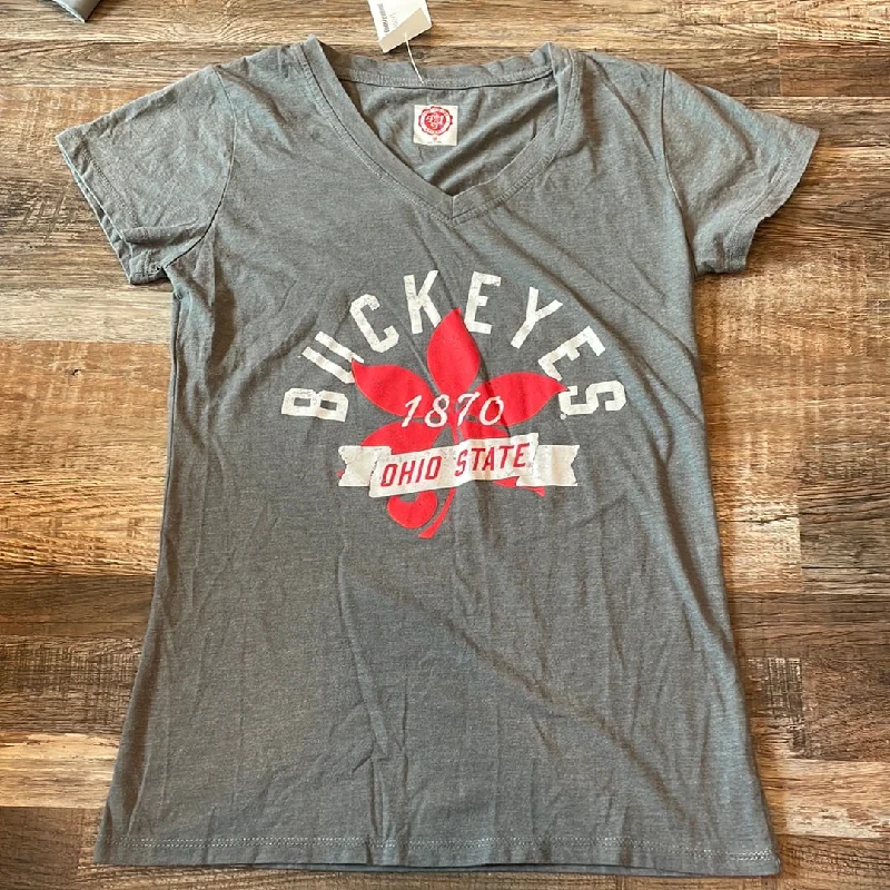 Exclusive Offers zip-up gym hoodieNCAA Ohio State Buckeyes Womens Grey Short Sleeve Shirt size medium Exclusive Offers zip-up gym hoodieNCAA Ohio State Buckeyes Womens Grey Short Sleeve Shirt size medium
