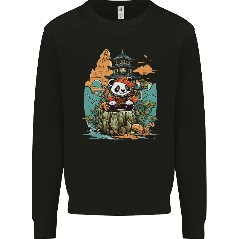 Price Slash urban activewear hoodieA Cute Panda Bear Mens Sweatshirt Jumper