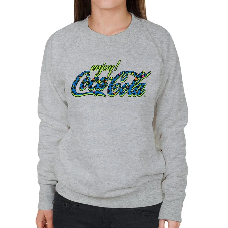 Price Drop premium gym hoodieCoca Cola Spotted Logo Women's Sweatshirt
