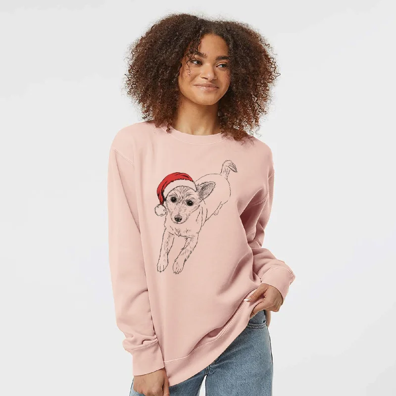 Crazy Savings breathable gym hoodieSanta Maisie the Terrier Mix - Unisex Pigment Dyed Crew Sweatshirt Crazy Savings breathable gym hoodieSanta Maisie the Terrier Mix - Unisex Pigment Dyed Crew Sweatshirt