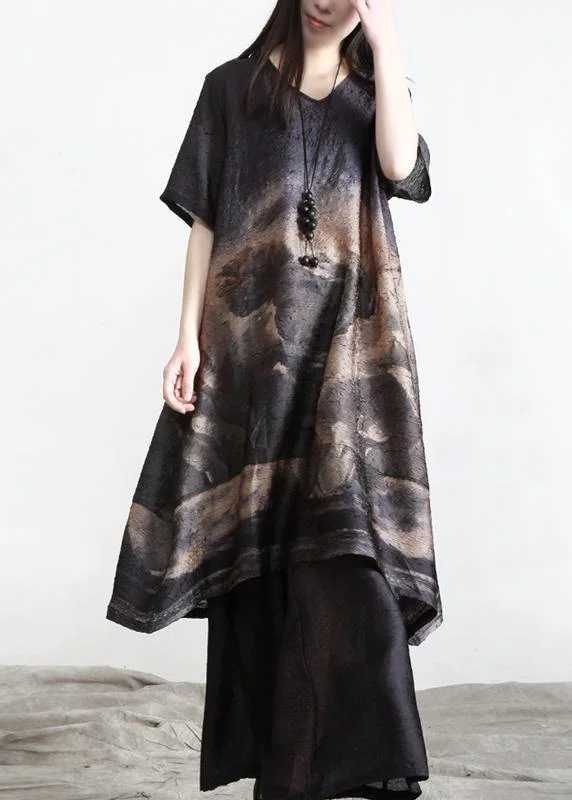 Special Savings pleated dressPleated Silk Suit Women Medium Length Shirt + Wide Leg Pants Summer Special Savings pleated dressPleated Silk Suit Women Medium Length Shirt + Wide Leg Pants Summer