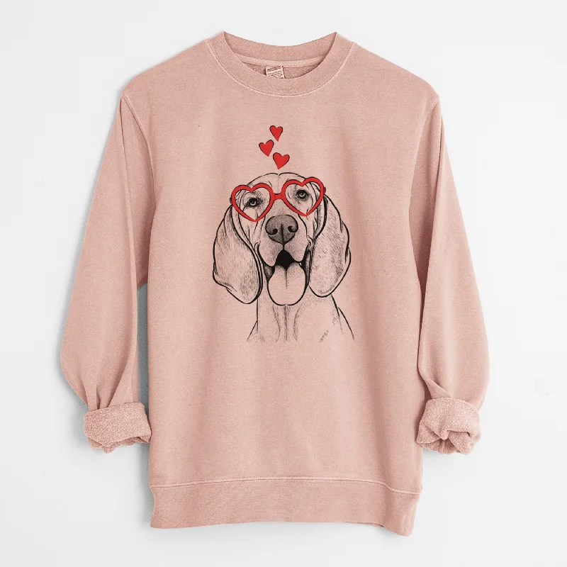 Act Fast fashionable workout wearValentine Winston the Redbone Coonhound - Unisex Pigment Dyed Crew Sweatshirt Act Fast fashionable workout wearValentine Winston the Redbone Coonhound - Unisex Pigment Dyed Crew Sweatshirt