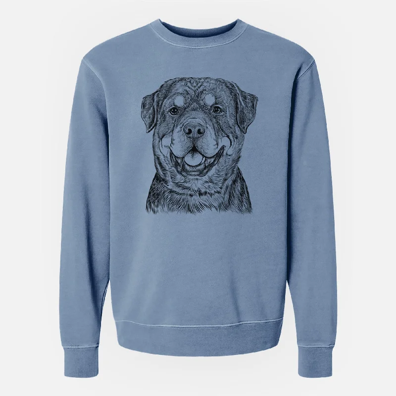 Price Rollback fashion sportswear hoodieBare Sig the Rottweiler - Unisex Pigment Dyed Crew Sweatshirt Price Rollback fashion sportswear hoodieBare Sig the Rottweiler - Unisex Pigment Dyed Crew Sweatshirt