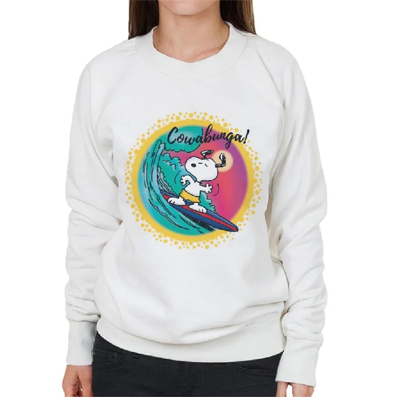 Shop and Save slim fit workout hoodiePeanuts Snoopy Surfing Cowabunga Women's Sweatshirt Shop and Save slim fit workout hoodiePeanuts Snoopy Surfing Cowabunga Women's Sweatshirt