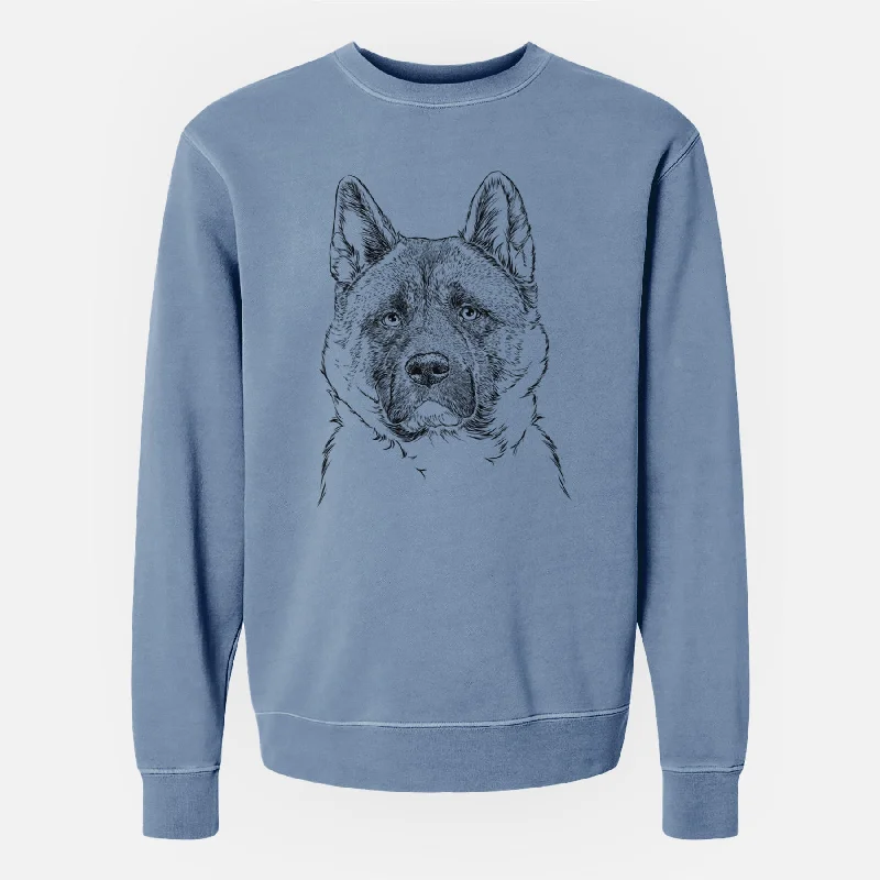 Great Deals eco-friendly fitness hoodieBare Bo the American Akita - Unisex Pigment Dyed Crew Sweatshirt Great Deals eco-friendly fitness hoodieBare Bo the American Akita - Unisex Pigment Dyed Crew Sweatshirt