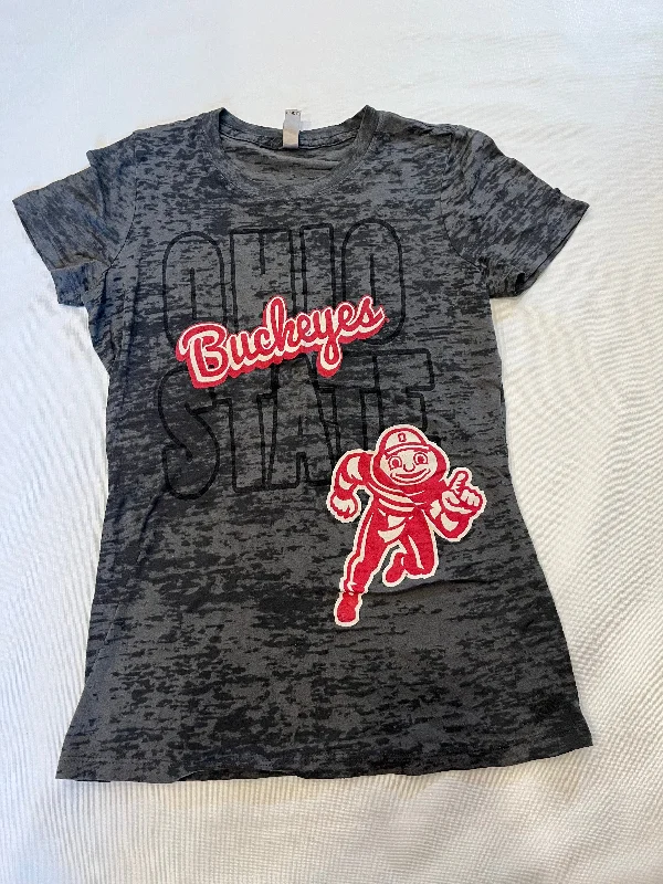 Don't Wait workout-ready hoodieNCAA Ohio State Buckeyes Womens Gray Short Sleeve Shirt size Large Don't Wait workout-ready hoodieNCAA Ohio State Buckeyes Womens Gray Short Sleeve Shirt size Large